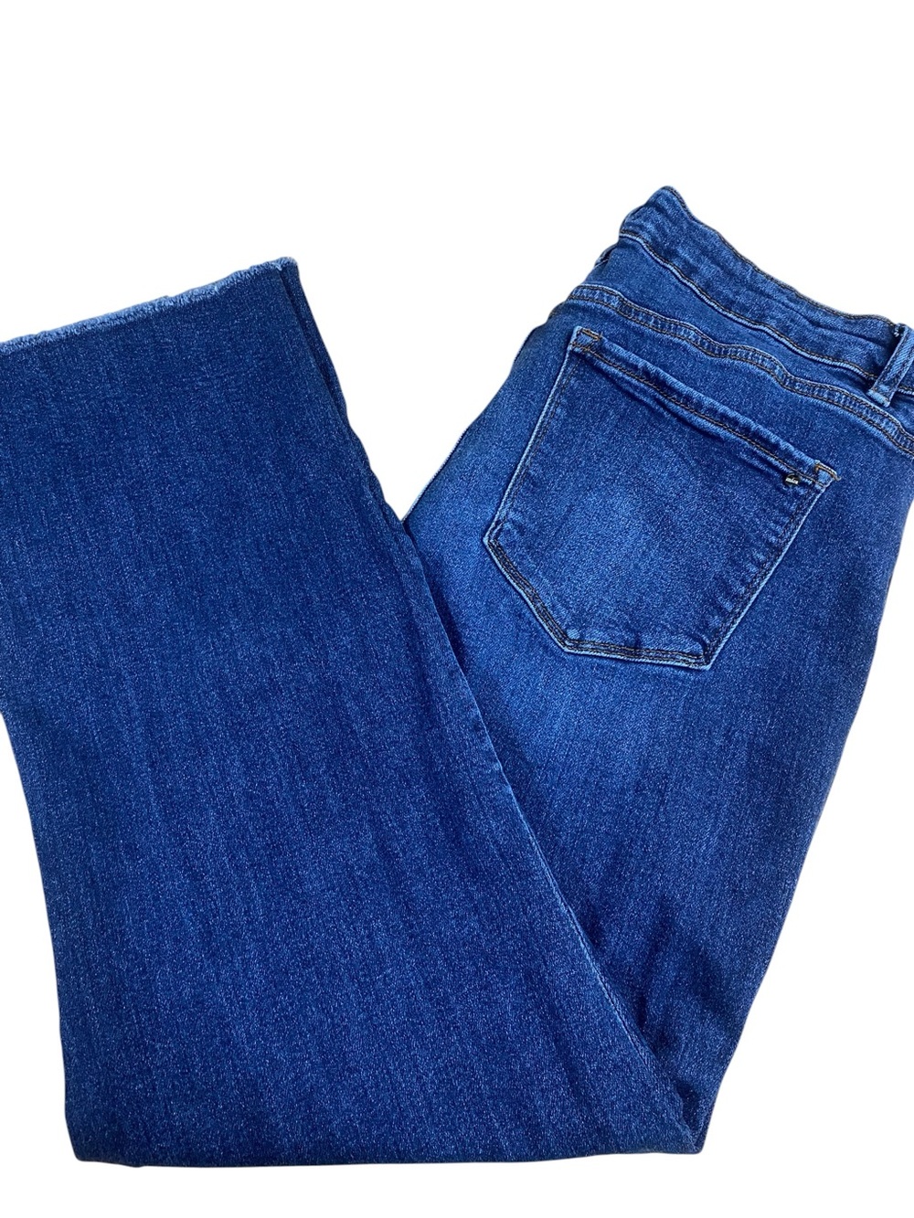 Mica High Rise Unfinished Hem Ankle Jean
